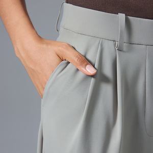 Roregal pantaloni larghi da donna Casual larghi e traspiranti ad asciugatura rapida per il Fitness sport pantaloni a gamba dritta con tasche - Product Image 3