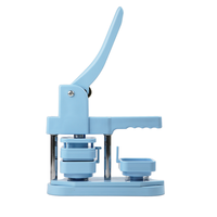 Kit Machine à Fabriquer des Magnets Photo Carrés Bleus 50*50mm 2 Pouces pour Réfrigérateur, Incluant 100 Pièces de Matériaux pour Magnets
