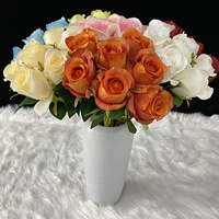 Fabricant chinois de fleurs artificielles murales en forme de vigne, 7 têtes, avec colle, Zixia Fairy Rose