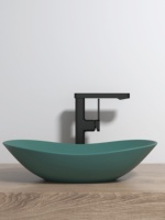 Robinet de lavabo rectangulaire moderne et minimaliste noir mat avec bec verseur, base en laiton massif, poignée de commande en alliage de zinc, robinet en céramique anti-fuite
