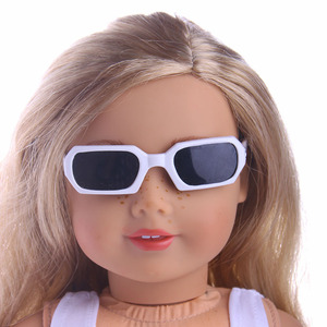 Neu eingetroffen: Modische, meistverkaufte, hochwertige 18-Zoll-Amerikanische Mädchenpuppe, Reborn-Puppe, Sonnenbrille für Puppen - Product Image 4