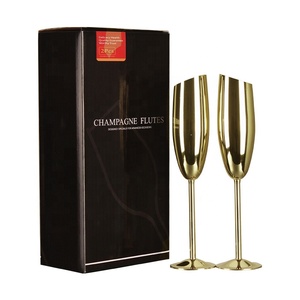 RTS 8OZ Gobelet En Métal Personnalisé En Acier Inoxydable Vintage Grand Verres À Vin En Métal Flûte À Champagne pour Boire Griller - Product Image 4
