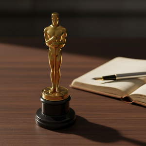 Trofeo Uomo d'Oro 1:1 in Metallo Puro e Legno Massello con Incisione, Tatuaggio e Ricamo per Premi Cinematografici e Televisivi, Souvenir Commemorativi - Product Image 6