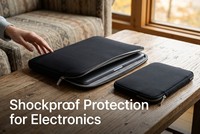 Housse pour ordinateur portable en tissu PU/EVA avec mousse à mémoire de forme résistante au rétrécissement, étui antichoc pour tablette, étanche, personnalisable pour bagages de voiture