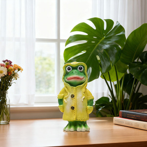 Figurines décoratives de canard et de grenouille pour jardin, cour et pelouse, en résine, artisanat, pour la maison et l'extérieur. - Product Image 4