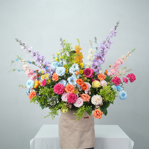 Decoración para eventos de boda, flores para pasillo, centros de mesa, flores artificiales para pasillo, decoraciones para entrada de piso, suministros. - Product Image 1