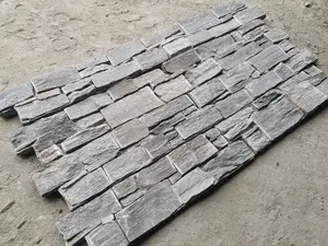 Revestimiento de pared de cemento Natural para decoración del hogar, paneles de cemento apilados en forma de Z para paredes al aire libre, azulejos de piedra - Product Image 2