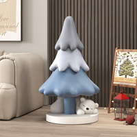 Décoration de Noël style sapin 80x45cm pour salon, meuble TV, côté canapé, sol, ornement de maison
