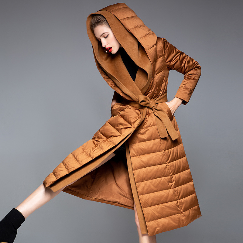 Hooded Girl Winter Coat Fashion Women