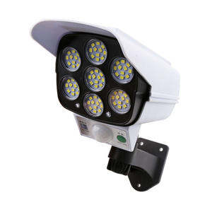 Lámpara Solar de Pared con Sensor de Movimiento, Simulación de Cámara de Seguridad LED Antirrobo - Product Image 5