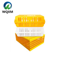 Panier de transport durable en PP pour poulets avec nichoirs, neuf et d'occasion, pour la vente au détail et les caisses de transport pour volailles vivantes