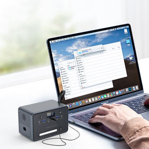 Alimentation électrique de stockage pour le camping en plein air, batterie Lifepo4 89,6Wh 100W, station d'énergie solaire portable <span class=keywords><strong>nouvelle</strong></span> énergie avec lumière - Product Image 6