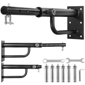Retractable Wall Mounted Boxing Punching Bag Bracket Black Durable Arm <b>Strength</b> <b>Training</b> Equipment - Product Image 1