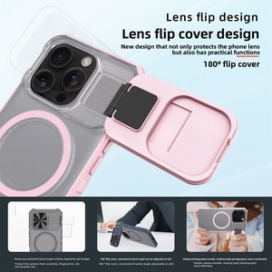 Approvisionnement transfrontalier pour les coques de téléphone Apple iPhone 16 Pro, dotées d'un fenêtre pour objectif, d'un support et d'une recharge magnétique sans fil - Product Image 4