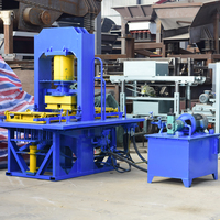 Machine hydraulique de fabrication de blocs en plastique pour pavage de routes recyclage de carreaux de sol en plastique recyclé machine à briques en plastique à vendre