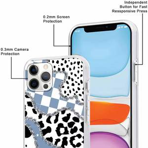 Rubans colorés en silicone souple et coutures imprimées en noir et blanc, lentille tout compris, <span class=keywords><strong>coque</strong></span> souple pour étui de téléphone <span class=keywords><strong>iPhone</strong></span> - Product Image 5