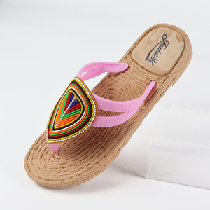 Sandales plates d'été pour femmes, style bohème d'Asie du Sud-Est, respirantes, antidérapantes et douces - Product Image 5