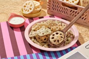 Đồ ăn nhẹ để thư giãn hương vị rong biển giòn Tempura củ sen - Product Image 6