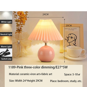 पढ़ने के लिए कमरे के बिस्तर के किनारे रहने वाले कमरे का वातावरण रात का वातावरण लाइट सुरुचिपूर्ण सिरेमिक रेस्तरां के नेतृत्व वाले पूल लैंप टेबल - Product Image 5