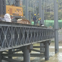 Panneau modulaire de haute qualité Ponts Bailey Équipement de construction à double voie pour le soudage par découpage lourd de structure en acier
