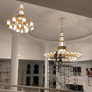 Prodotti caldi lampadario islamico della moschea del lampadario della grande hall di lusso