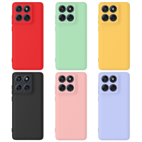 Notorola Edge 70 / Moto X70 Air 5G Warna Solid Silikon Cair Tahan Guncangan Pelindung Penuh Tanpa Penyangga Casing Ponsel (Hijau)