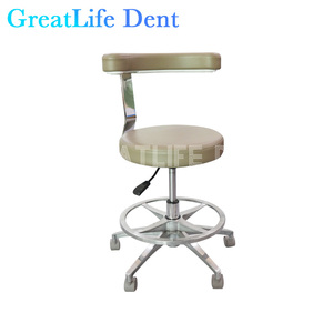 Silla de Trabajo para Dentistas Greatlife Dent, Silla Giratoria Móvil para Dentistas, para Uso en Laboratorios Dentales, Hospitales y Clínicas - Product Image 6