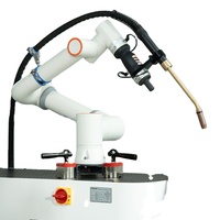 DONSIN Cobot soudeur léger 6 axes, double usage CO2/gaz mixte, garantie 3 ans, utilisation facile, économie de main-d'œuvre pour métaux moyens
