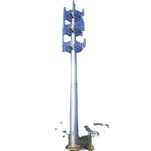Tour de télécommunication monopôle en acier galvanisé à chaud de haute qualité Q345, 10-100 m, idéale pour la communication - Product Image 6