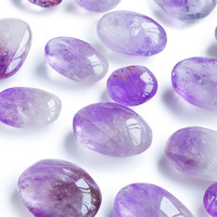 Vente en gros de bijoux Ying Lai YL-884, améthyste polie de haute qualité, cristal de diamant, art populaire, cristaux de guérison pour la paume de la main, art