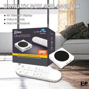 Zoku Smart OTT <b>Set</b> <b>Top</b> <b>Box</b> C5PRO 4GB 64GB Android 14 BT Voice Remote 8K Decoding Resolution High Speed Allwinner H618 TV <b>Box</b> - Product Image 2