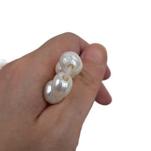 Perla de Agua Dulce Macroporosa 1191 de 10-11 mm Blanca para Pulsera y Collar DIY, Disponible en Varios Colores Rosa - Product Image 2