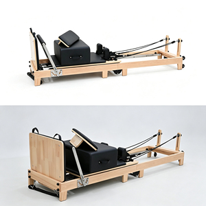 Reformer <span class=keywords><strong>de</strong></span> Pilates pliable en bois, directement <span class=keywords><strong>de</strong></span> l'usine, avec support OEM/ODM pour studios <span class=keywords><strong>de</strong></span> <span class=keywords><strong>yoga</strong></span> <span class=keywords><strong>et</strong></span> centres <span class=keywords><strong>de</strong></span> fitness - Product Image 4