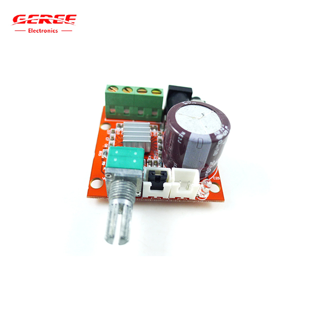 2x10w Stereo Amplifier Board Dual Channel Mini Amplifier PAM8610 Hifi Audio Amplifier Module DC7.5-15V for Computer Speakers
