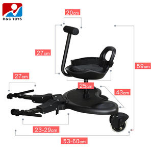 Carrito <span class=keywords><strong>auxiliar</strong></span> con pedales <span class=keywords><strong>para</strong></span> el patinete y <span class=keywords><strong>asiento</strong></span> del cochecito <span class=keywords><strong>de</strong></span> bebé, el carrito pequeño que se anexa a la parte trasera del cochecito <span class=keywords><strong>de</strong></span> bebé - Product Image 3