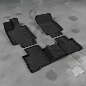 Tapis de sol de voiture en TPE nid d'abeille de luxe, ensemble complet 2 pièces, épaisseur 3 mm, perforés à l'aiguille, pour <span class=keywords><strong>Renault</strong></span> et Mazda 3 - Product Image 4