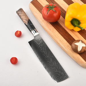 Cuchillo de Chef profesional de acero de Damasco de estilo japonés <span class=keywords><strong>para</strong></span> el hogar y el corte de <span class=keywords><strong>carne</strong></span> y frutas al aire libre - Product Image 3
