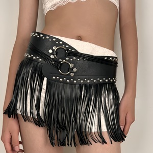 Nouvelle ceinture à franges 2026, cache-taille sexy, style hip-hop moto, pour robe de danse nocturne, ceinture de danse à franges - Product Image 5