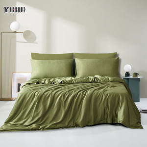 Lyocell <strong>Sheet</strong> <strong>Set</strong> Customized Size Luxury 60s 100% Bamboo Lyocell Bed <strong>Sheets</strong> Fabric for Bedding <strong>Sets</strong> Summer Quilt <strong>Sets</strong> - Product Image 1