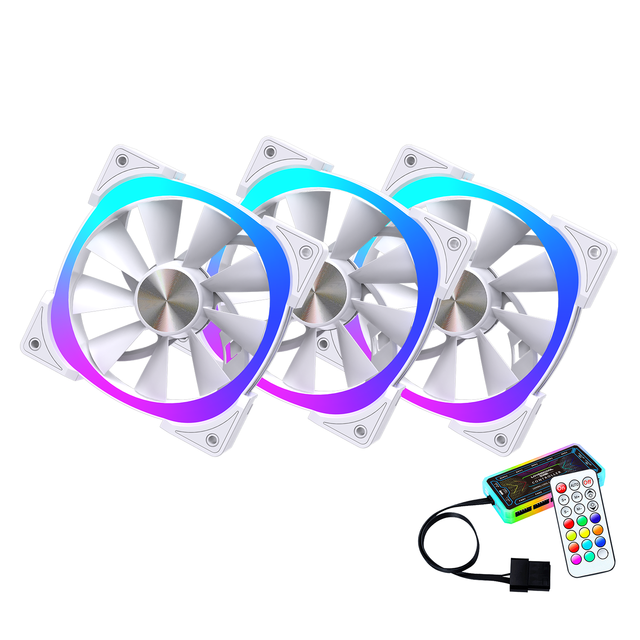 Lovingcool OEM RGB ARGB 120mm PWM Cooling Fan 4 Pin 1600 RPM LED PC Case Fan for Gaming Desktop Computer Case Cooler