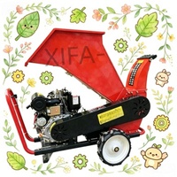 Zelfvoorzienende trommelhoutversnipperaar, PTO-aangedreven, 8 inch houtversnipperaar voor tractor, landbouwhoutversnipperaar met hydraulische invoer