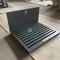Présentoir de comptoir en métal moderne personnalisable pour carreaux et pierres, avec fentes réglables, étanche et antirouille, idéal pour les salles d'exposition de carrelage
