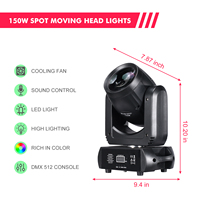 150W LED Mini Lumières de Scène Mobile Tête Mobile Spot et Faisceau Lumières pour Club Bar Disco DJ 150w Lumières de Scène pour Scène