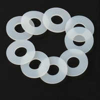 Joint d'étanchéité en silicone blanc/noir de qualité alimentaire, joint torique découpé sur mesure, haute résilience, absorption des chocs, épaisseur 1-20 mm