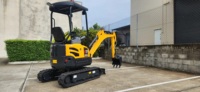 Miniexcavadora de Orugas de 1.7 Toneladas U17 con Motor Importado y Cucharón de 0.05cbm, Precio de Fábrica, Excavadora Pequeña U17, Gran Venta en América