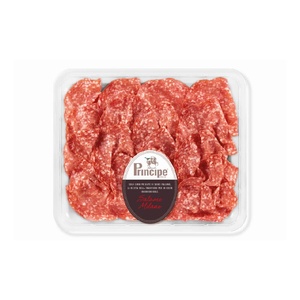 Proveedor Italiano Principe Milano, Salami Italiano en Rodajas de 100g, Embutidos de Cerdo Refrigerados - Product Image 1