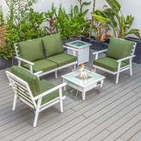 Mobilier d'extérieur moderne tous temps en aluminium Ensemble de canapés sectionnels de loisirs Hôtels Jardins Salons Villas Parcs
