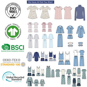 Camisón de <span class=keywords><strong>Dormir</strong></span> Personalizado para Mujer, Color Rosa, Algodón Orgánico Suave, Bambú, Certificado OEKO-TEX, Camisón Acanalado - Product Image 5