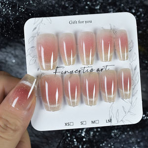 Prensa hecha a mano en las <span class=keywords><strong>uñas</strong></span> <span class=keywords><strong>cortas</strong></span> pintadas a mano 10 Uds ataúd cuadrado ojos <span class=keywords><strong>de</strong></span> gato diseño <span class=keywords><strong>Uñas</strong></span> acrílicas <span class=keywords><strong>cortas</strong></span> <span class=keywords><strong>uñas</strong></span> prensa al por mayor - Product Image 2