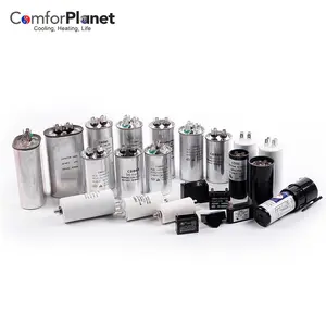 China factory high voltage energy storage 20uf 45uf 450vdc fan motor ac compressor 100uf 300v hvac cbb65 ac capacitor